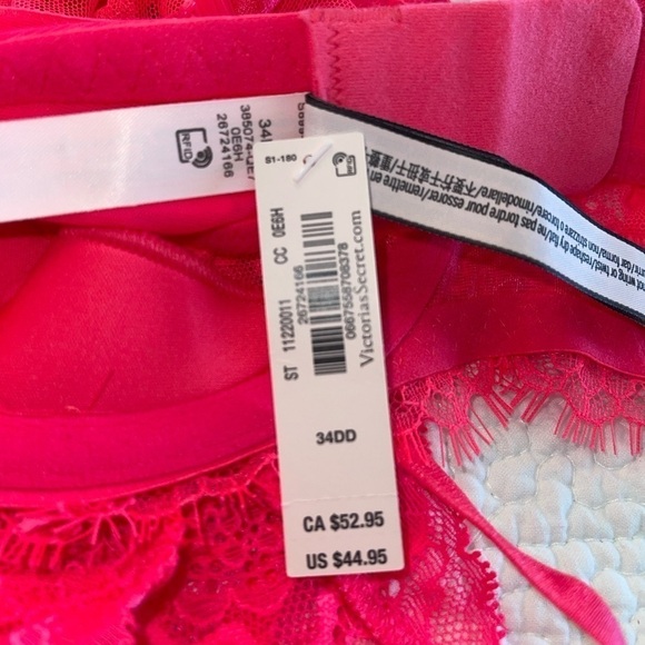 Victoria’s Secret dream Angels push-up without padding 34DD bra and panty set - Picture 6 of 9